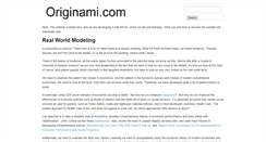 Desktop Screenshot of originami.com